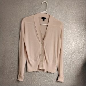 J. Crew Women's Pink Button Down Sweater  Size XS